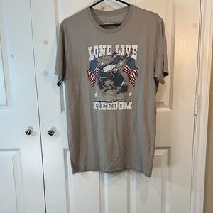 Patriotic Tan Short Sleeve Tee